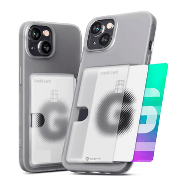 iPhone 15 Plus Compatible Case Cover With Premium Mercury Rail 2 Card - Frosted Clear